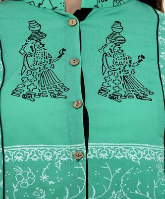 Blue Printed kurta palazzo set 4