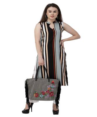 Multi Striped kurta palazzo set 1