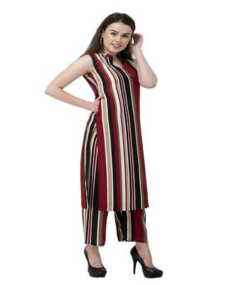 Multi Striped kurta palazzo set 3