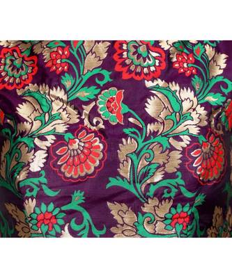 Purple Jaquard Blouse 4