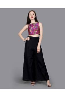 Fuchsia Jaquard Blouse