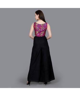 Fuchsia Jaquard Blouse 5