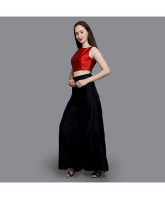 Red dupion Blouse 2