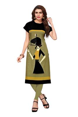 Women's Festive Wear Heavy Crepe Kurti 1