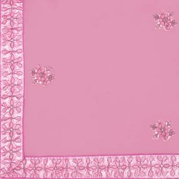 Women'S Pink Semi Stiched Embroidered Net Lehenga Choli 5