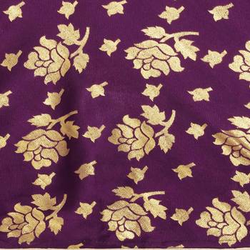 Women'S Purple Semi Stiched Woven Jacquard Lehenga Choli 4