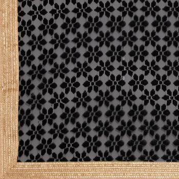 Women'S Black Semi Stiched Woven Jacquard Lehenga Choli 5