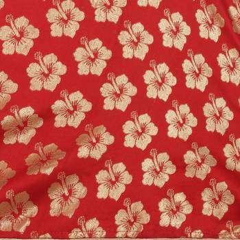 Women'S Red Semi Stiched Woven Jacquard Lehenga Choli 4