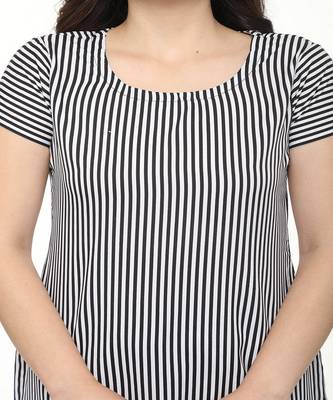 Striped White kurta palazzo set 4