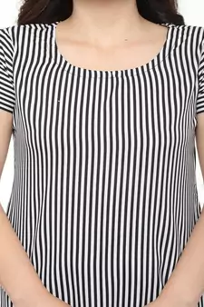 Striped White kurta palazzo set