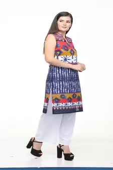 Multi Printed kurta palazzo set