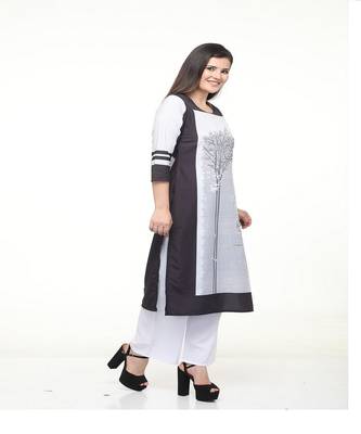 Striped White kurta palazzo set 3