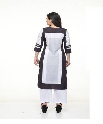 Striped White kurta palazzo set 5