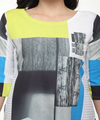 Crepe Multi Straight digital Kurta 4