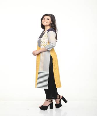 Crepe Multi Straight digital Kurta 2