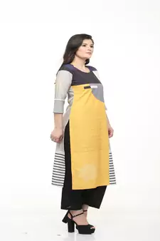 Crepe Multi Straight digital Kurta