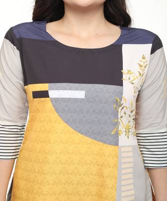 Crepe Multi Straight digital Kurta 4