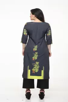 Crepe Multi Straight digital Kurta
