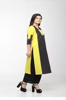 Crepe Multi Straight digital Kurta