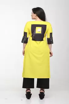 Crepe Multi Straight digital Kurta