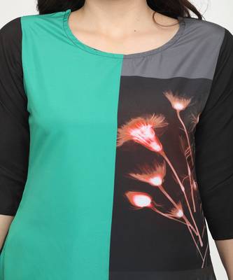Crepe Multi Straight digital Kurta 4