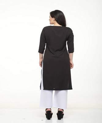 Crepe Multi Straight digital Kurta 5
