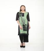 Crepe Multi Straight digital Kurta