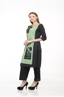 Crepe Multi Straight digital Kurta