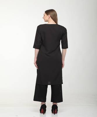 Crepe Multi Straight digital Kurta 5