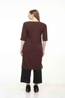 Crepe Multi Straight digital Kurta
