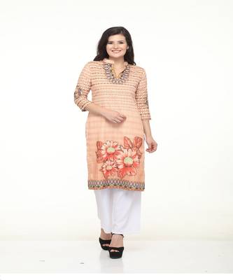 Crepe Straight Multi Kurta 1