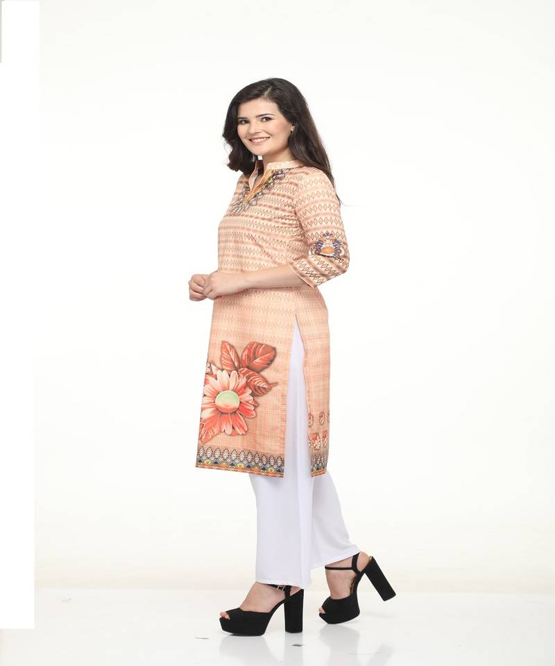 Crepe Straight Multi Kurta