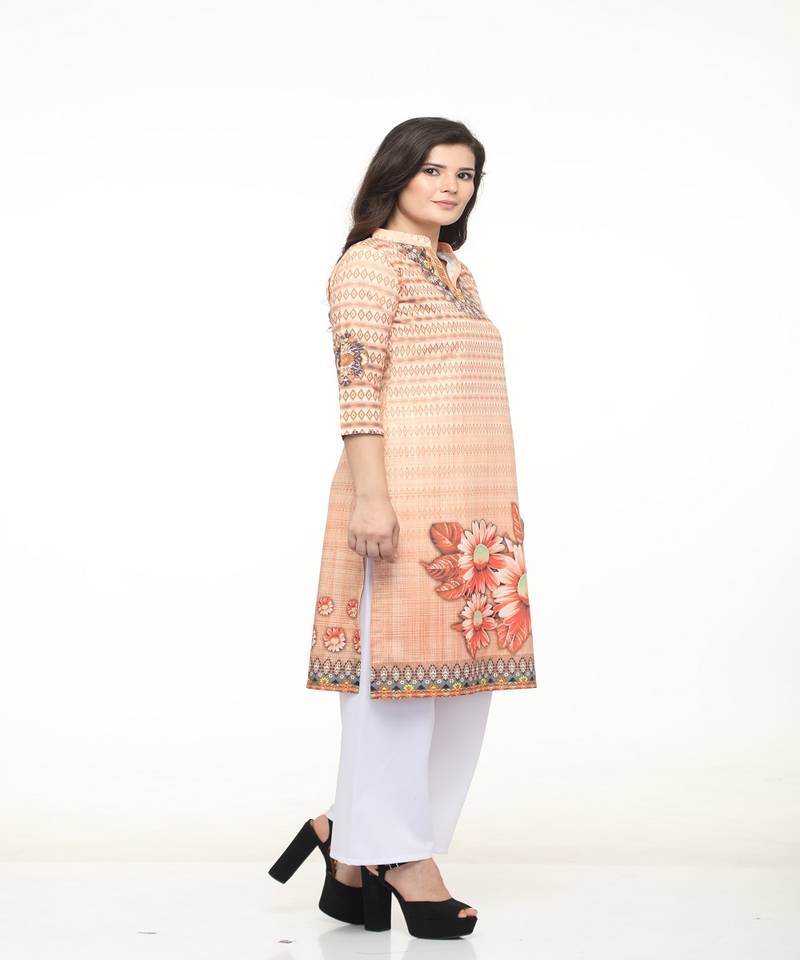 Crepe Straight Multi Kurta