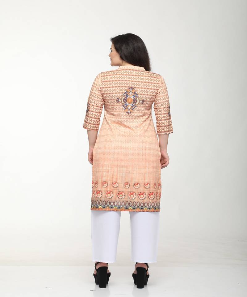 Crepe Straight Multi Kurta