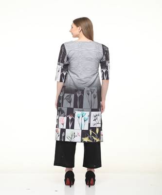 Crepe Multi Straight digital Kurta 5