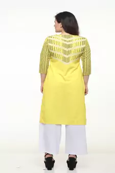 Crepe Straight Multi Kurta