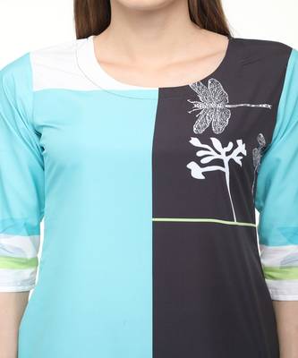 Crepe Multi Straight digital Kurta 4