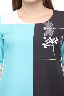 Crepe Multi Straight digital Kurta