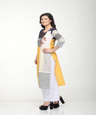 Crepe Straight Multi Kurta 2