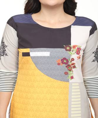 Crepe Straight Multi Kurta 4