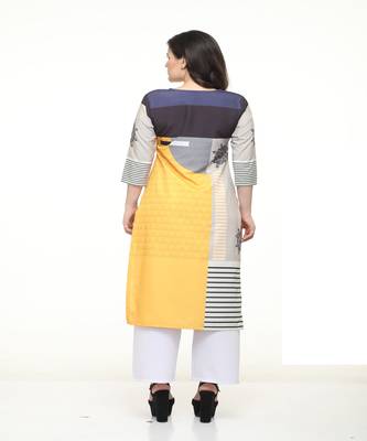 Crepe Straight Multi Kurta 5