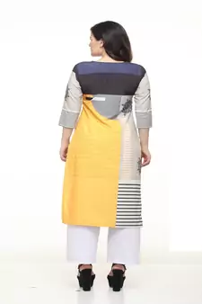 Crepe Straight Multi Kurta