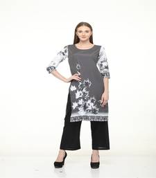 Crepe Multi Straight digital Kurta
