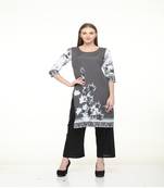 Crepe Multi Straight digital Kurta