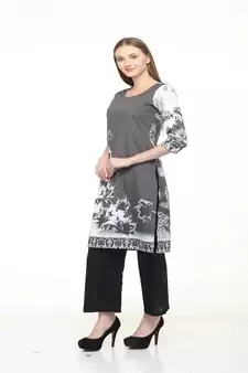Crepe Multi Straight digital Kurta