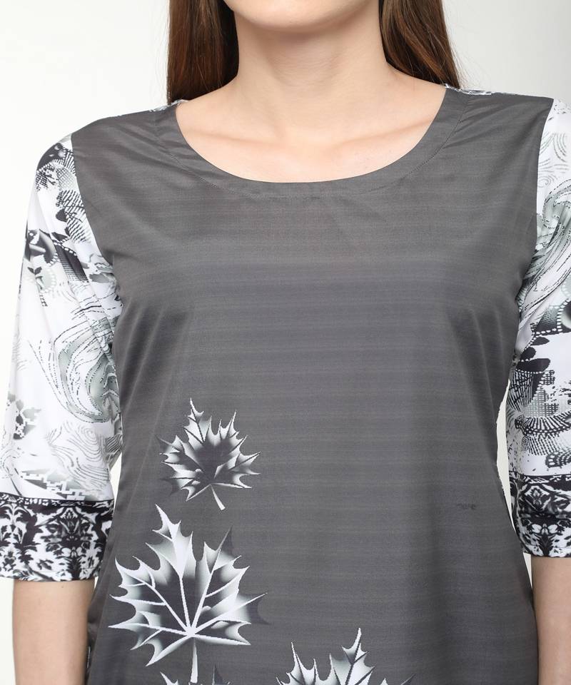 Crepe Multi Straight digital Kurta