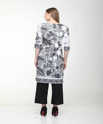 Crepe Multi Straight digital Kurta 5