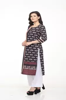 Crepe Straight Multi Kurta