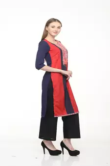 Crepe Multi Straight digital Kurta
