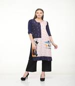 Crepe Straight Multi Kurta